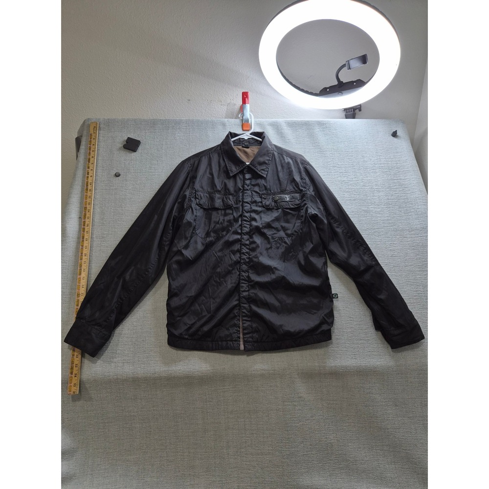 Volcom Windbreaker Jacket Mens Black Lined Winter Everyday Wear Casual Outdoor